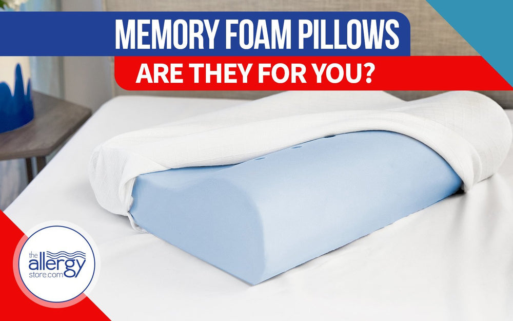 Memory foam pillows can help you to get a really good night’s sleep, even if you are prone to allergies.