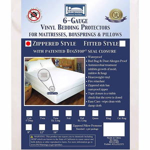 BedBug Solution™ Waterproof Vinyl Mattress / Box Spring Encasement