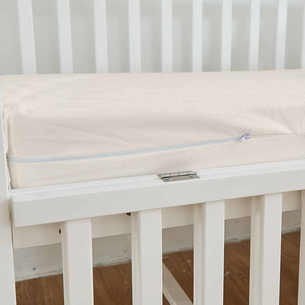 Organic Cotton Crib Mattress Encasing for dust mite protection