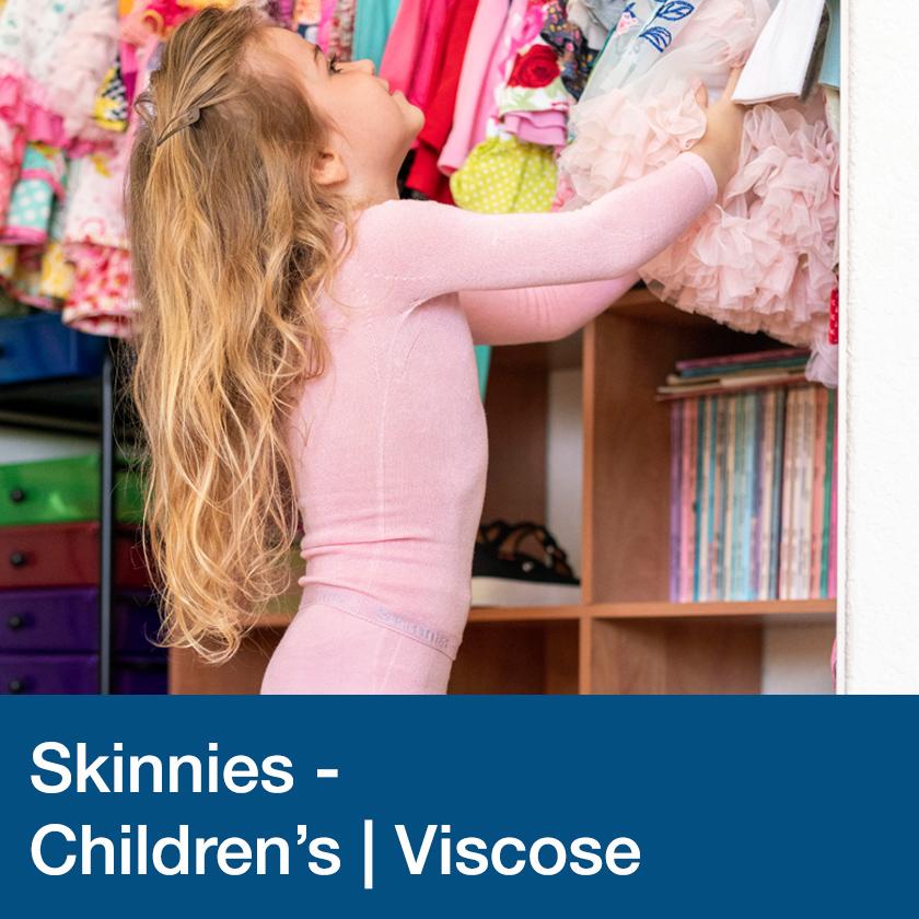 Skinnies children's viscose clothing is ideal if you suffer from an allergic skin condition like eczema or dermatitis.