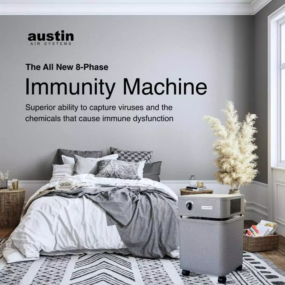 Austin Air Immunity Machine—our most advanced air purifier yet.