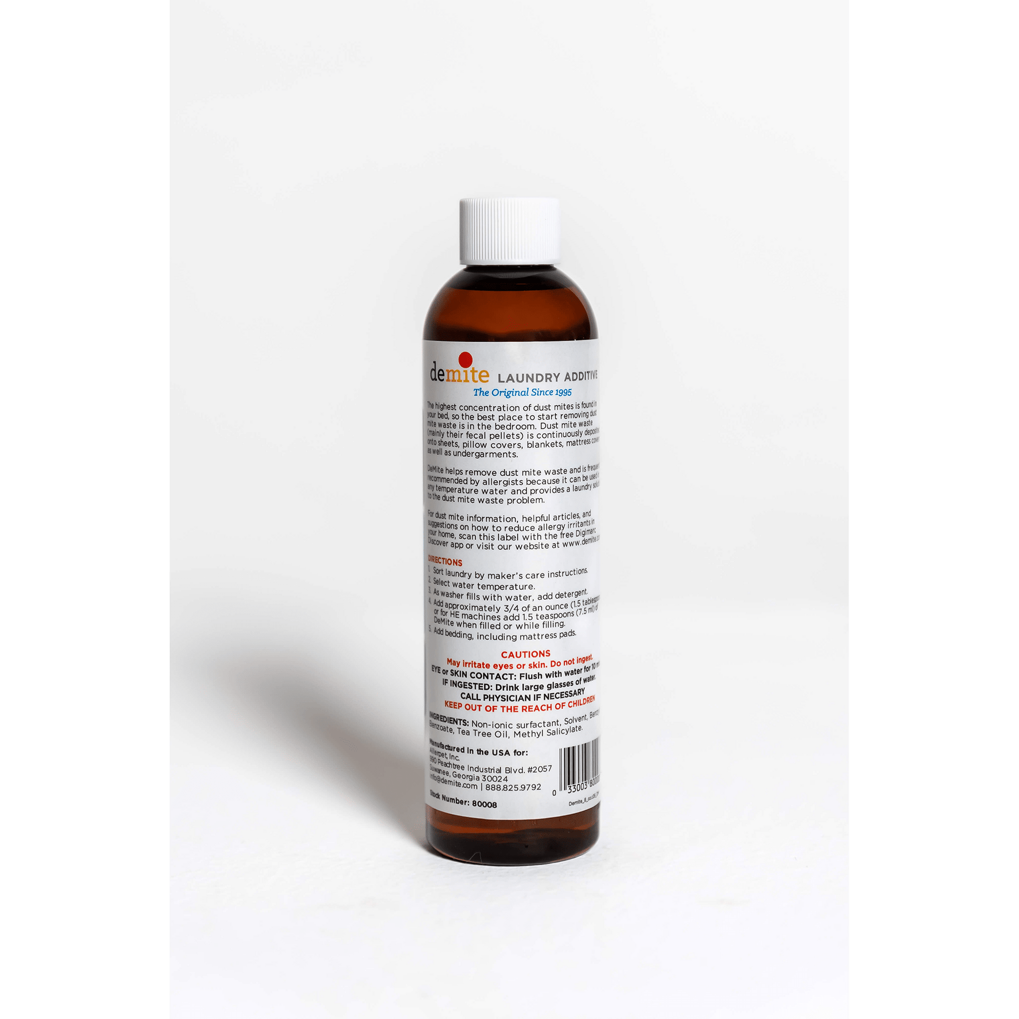 Demite Laundry Additive Removes Dust Mite Waste and Allergens