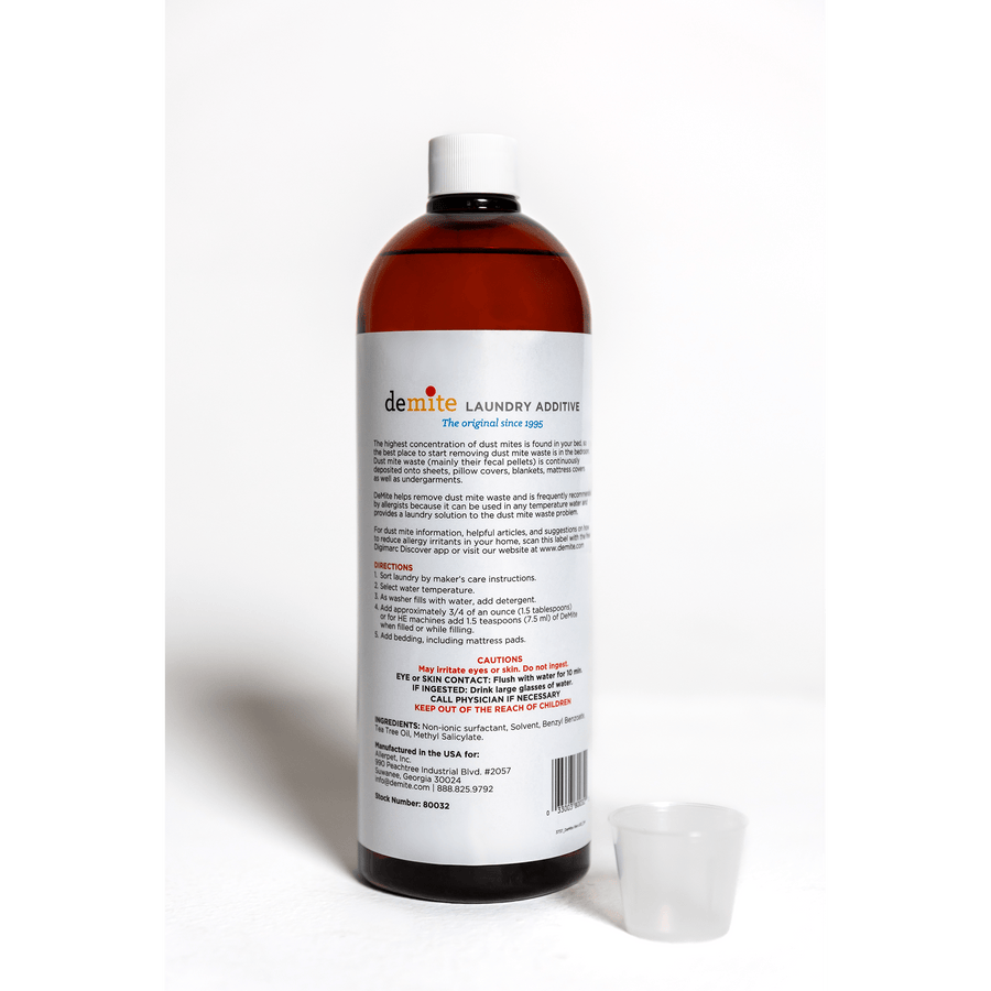 Demite Laundry Additive Removes Dust Mite Waste and Allergens