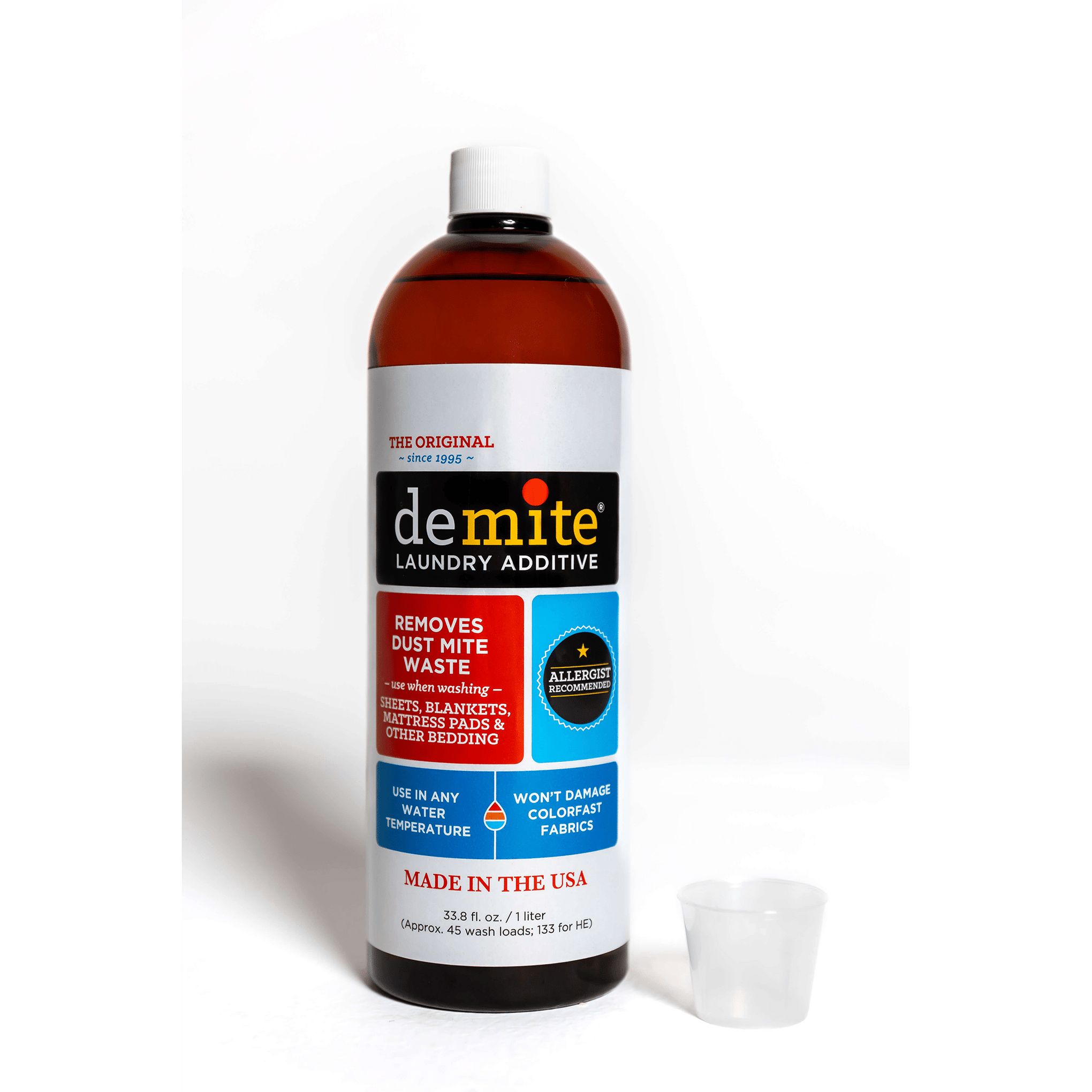 Demite Laundry Additive Removes Dust Mite Waste and Allergens