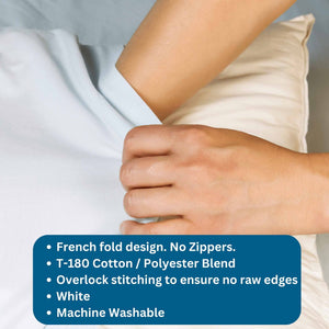 French Fold pillow cover - No Zippers