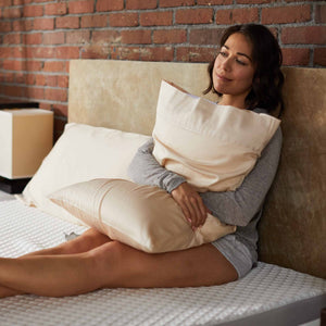 Natural cotton sheets and pillowcases - Cream color