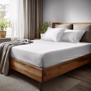 Fitted 100% Cotton Allergy Mattress Cover