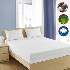 Twin XL Mattress Pad Cover Protector Size 39x80 inches Stretches to 16 Deep  - Quilted Fitted Sheet for Twin Extra Long Bed White