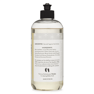 molly suds unscented dish soap- Ingredients