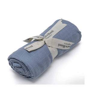 GOTS-certified organic cotton muslin fabric swaddle from Sleep & Beyond