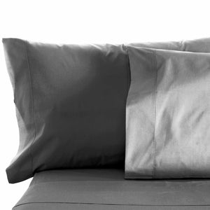 Sleep & Beyond Midnight Grey Organic Cotton Sheets