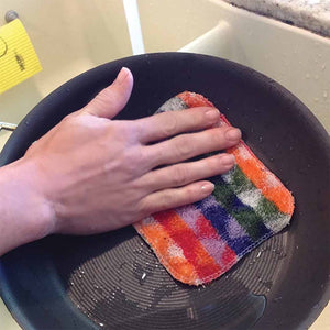 Skoy Scrub Scouring Pads will not scratch your pans