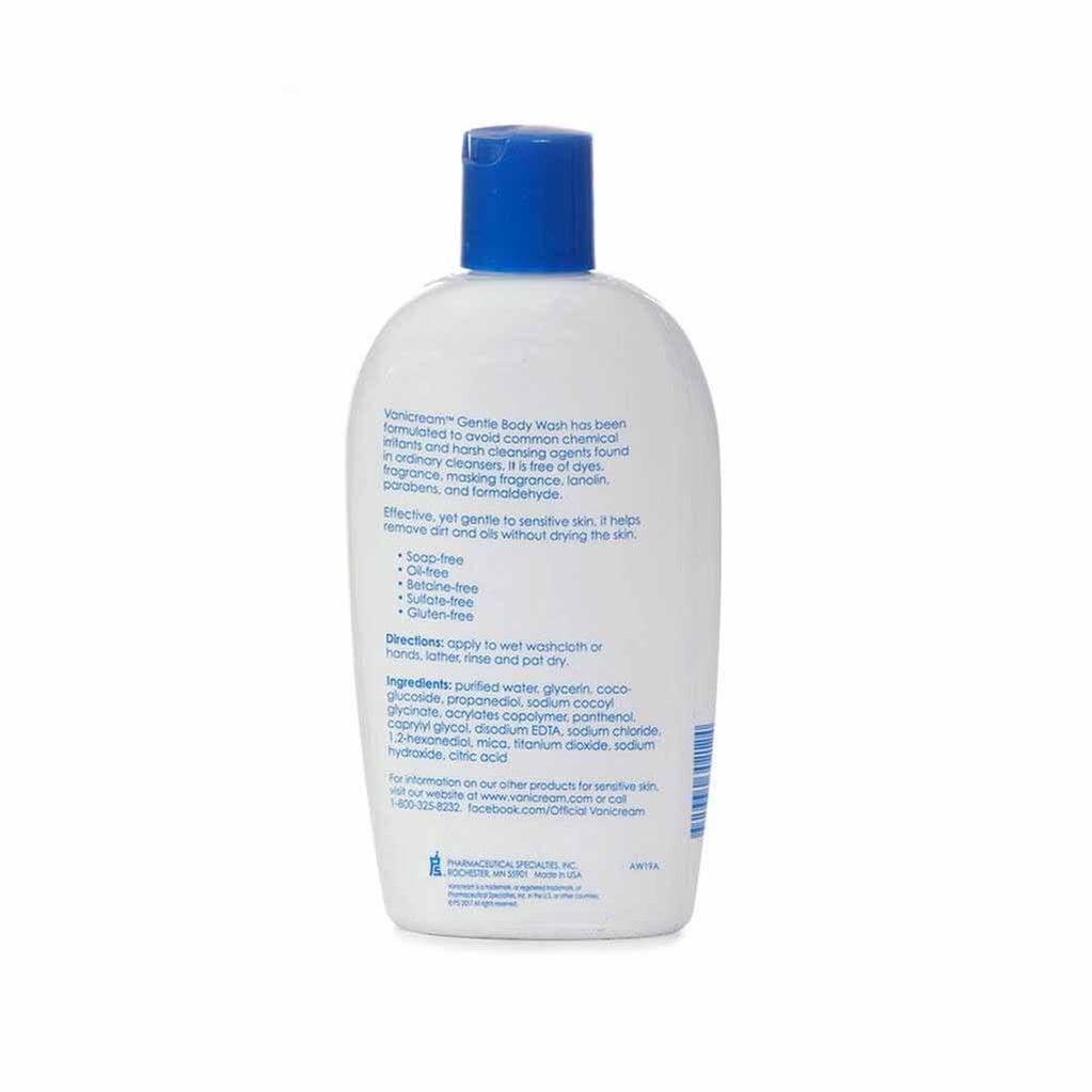 Vanicream Gentle Body Wash No Harsh Cleansing Agents.
